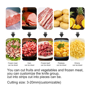 Thương mại Nhà hàng trái cây và rau <span class=keywords><strong>dicing</strong></span> máy mới đông lạnh thịt <span class=keywords><strong>dicing</strong></span> Máy Hành tây cắt cà rốt cắt - Product Image 2