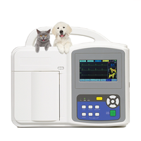 ECG portable pour chien et chat, appareil ECG portable à 3 ou 6 canaux pour hôpital vétérinaire, surveillance cardiaque et utilisation courante