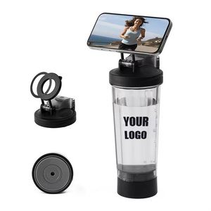 Wholesale Handle Portable Bpa Free Protein Shaker Bottles Outdoors Sport Fitness Bottle With Non Fall Suction Base Custom Logo - Product Image 3
