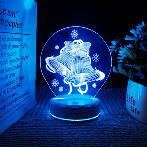 Nouvelle base de recharge 2025 avec motif de Noël pour la décoration intérieure personnalisée du festival de Noël, lumière de nuit LED - Product Image 4