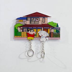 Couple <b>Key</b> <b>Holder</b> Wall Prevent Loss <b>Key</b> Pendant Lover <b>Key</b> Chain Home Decor Refrigerator Sticker Storage Decoration Gifts - Product Image 6