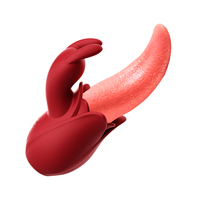 Hasenförmiger Silikon-Zungenvibrator für Frauen mit USB-Aufladung & IPX6 Wasserdichtem Design OEM-Anpassung Möglich