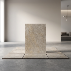 Hazel <b>Stone</b> Beige Granite Look 20mm Thick Porcelain Outdoor Tiles Heavy Duty R11 Matt Mall Parking <b>Paving</b> Slabs - Product Image 1