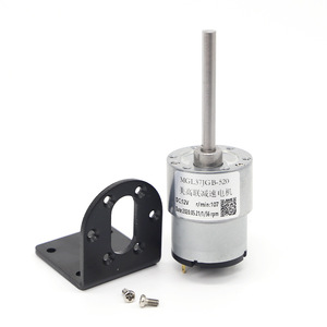 American High School League 37mm <b>Miniature</b> Dc Geared Motor Jgb37-520l 12v 24v Long Shaft 75mm High Torque Reversible - Product Image 1
