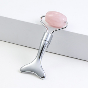 Rodillos de Masaje de Cristal y Jade al por Mayor para la Cara, Rodillos Faciales con Diseño de Escamas de Pescado, <span class=keywords><strong>Agujas</strong></span> de <span class=keywords><strong>Acupuntura</strong></span> para Masaje - Product Image 3