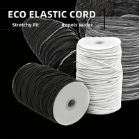 Cordon élastique en caoutchouc tressé double ciré DIY pour la confection de textiles de maison, sacs, vêtements, chaussures, bijoux et fil à coudre pour machine à coudre