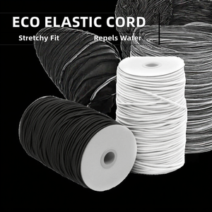 Cordón Elástico de Goma Encerada para Bolsos, Ropa, Zapatos, Joyería, Costura, Hilo para Máquina de Coser, Ecológico e Impermeable - Product Image 2