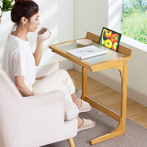 Multifunction Coffee <b>Table</b> Tempered Glass Top <b>Foldable</b> Design For Living Room Adults And Elderly Use - Product Image 1