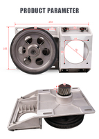 Boîte de vitesses de précision pour machine de gravure CNC, réducteur de transmission, boîte de vitesses pour moteur pas à pas NEMA34, boîtes de vitesses hélicoïdales 1,25 m 1,5 m