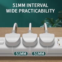 En stock noir et blanc 100-240V prise britannique 3.7A 2 ports USB multiprise 2 ports TYPE-C multiprise à charge rapide