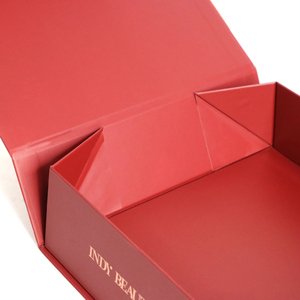 Cajas de regalo de papel impresas personalizadas de lujo ecológicas para minoristas, caja magnética de cartón tipo clamshell, embalaje plegable - Product Image 3