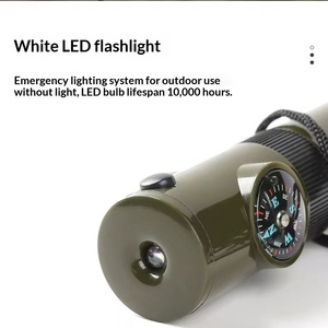 Herramienta de Supervivencia Portátil 7 en 1, Silbato, Luz LED, Termómetro, Brújula, Lupa, con Estuche Sellado <span class=keywords><strong>para</strong></span> Emergencias en la Naturaleza - Product Image 2