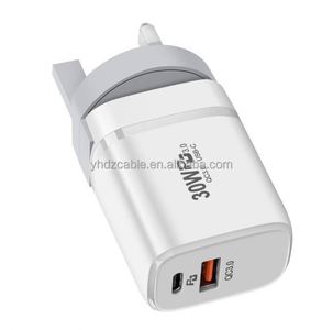 30W <b>USB</b> <b>C</b> Fast Charging <b>Adapter</b> Mobile Phone QC3.0 <b>USB</b> Wall Charger <b>Type</b>-<b>C</b> Travel Smartphone Charger - Product Image 4