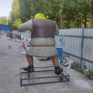 Statue en fibre de verre en résine grandeur nature personnalisée en usine Statue de <span class=keywords><strong>Shrek</strong></span> pour décoration intérieure et extérieure - Product Image 5