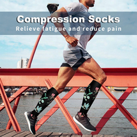 Meilleures performances Chaussettes de compression durables Chaussettes hautes au genou pour courir Infirmière Grossesse