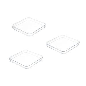 وعاء بكتيريا بأشكال مربعة الشكل للاستعمال مرة واحدة من AICOR, وعاء بكتريا بأشكال مربعة الشكل لاستخدام مرة واحدة ، طبق بكتريا بلاستيك بتري ، يمكن استخدامه مرة واحدة ، مع غطاء ، من مادة البكتريا بمقاس 90 درجة ، مزود بغطاء - Product Image 2