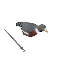 Décoration de jardin en plastique réaliste de luxe durable pour la chasse, leurre de pigeon à demi-coquille, accessoires de chasse