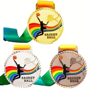 Оптовая продажа на заказ 3D металлическая золотая медаль по баскетбольному волейболу из цинкового сплава для бадминтона медаль чемпиона по тяжелой атлетике