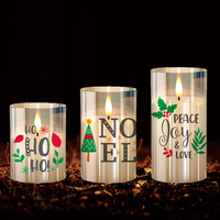 Bougeoirs personnalisés Vela Navidad Hogar Natal Lar Bougie de luxe à LED pour la maison et la décoration de Noël