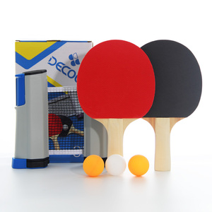 Juego <span class=keywords><strong>de</strong></span> raquetas <span class=keywords><strong>de</strong></span> tenis <span class=keywords><strong>de</strong></span> <span class=keywords><strong>mesa</strong></span> <span class=keywords><strong>de</strong></span> madera <span class=keywords><strong>de</strong></span> álamo, <span class=keywords><strong>2</strong></span> raquetas y 3 bolas, juguete deportivo divertido para jugar, hecho <span class=keywords><strong>de</strong></span> goma duradera - Product Image 1