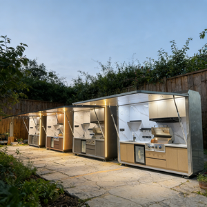 <span class=keywords><strong>Cuisine</strong></span> extérieure modulaire moderne pour les entreprises alimentaires Installation facile Structure durable Disposition personnalisée Idéal pour les marchés de rue - Product Image 5