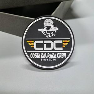 Custom Logo 3D Heat Press Transfer <b>Transparent</b> Silicone PVC Soft Rubber Patches Iron-on Golf Bag <b>Labels</b> for Velcro Heart-shaped - Product Image 1