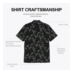 Camicia Formale Premium da Uomo in Misto Poliestere e Lino, Nera con Design Multi-Tasca, Camicie di Lusso per Occasioni Serali - Product Image 3