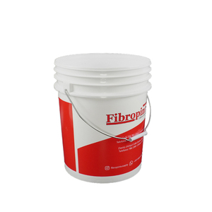 Seau en plastique PP robuste blanc de 18-20 L (5 gallons) avec couvercle et poignée pour peinture à l'huile – Vente en gros - Product Image 3
