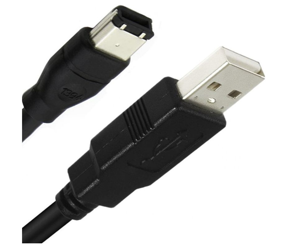 EQUIP - FireWire IEEE-1394 Cable 6/4-pin, 1,8 M - Black, Nero - Foto 5