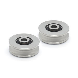 Roue de guidage à rouleaux en acier inoxydable tout métal S625RS en gros avec rainure en U, roulement à billes à gorge profonde 5*25*8mm - Product Image 1