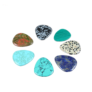 Accessoires de collier de <span class=keywords><strong>grattoir</strong></span> en pierre semi-précieuse gravée personnalisée <span class=keywords><strong>pour</strong></span> <span class=keywords><strong>guitare</strong></span> acoustique électrique - Product Image 2