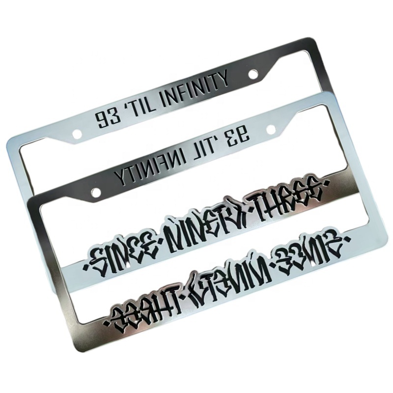 Custom License Plate Frames With Embossed