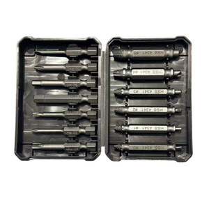 Yili Hardware Double-ended <b>Thread</b> Extractor Set Metric 4341 Steel Industrial Grade Damaged Screw Remover <b>Tool</b> Kit - Product Image 4