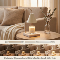 Lampe de table de chauffe-bougie d'arôme de contrôle de luminosité moderne simple et écologique avec minuterie