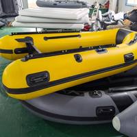 Bateaux de sauvetage gonflables en PVC Hypalon homologués CE, vente en gros d'usine, équipement marin avec moteur hors-bord pour la pêche en mer et le sauvetage