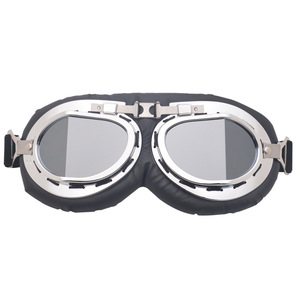 Gafas de Motocicleta con Marco Metálico de Aro Completo, Lentes de Policarbonato con Protección UV, Antideslizantes, Protección Ocular para Conducción al Aire Libre - Product Image 1