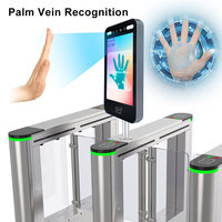 Máquina de Control de Asistencia con Reconocimiento Facial y de Venas Palmares de 8 Pulgadas, TCP/IP/WiFi, Lector de Tarjetas RFID, Cámara HD en la Nube, Visión Nocturna, Detección de Movimiento, Reinicio