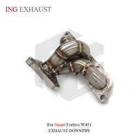 Collecteur d'échappement en acier inoxydable ING Fashion pour Smart Fortwo W451, haute performance, pièces de tuning automobile, 1,5 mm