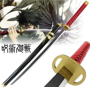 4 stili 102CM Cos Okkotsu <span class=keywords><strong>Yuta</strong></span> spade Jujutsu Kaisen accessori <span class=keywords><strong>di</strong></span> sostegno in legno Anime Katana spada - Product Image 1