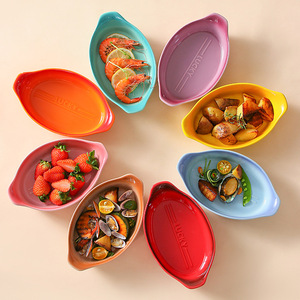 Utensilios de cocina antiadherentes <span class=keywords><strong>para</strong></span> el hogar, bandeja Ovalada <span class=keywords><strong>para</strong></span> <span class=keywords><strong>hornear</strong></span>, utensilios de cerámica <span class=keywords><strong>para</strong></span> <span class=keywords><strong>hornear</strong></span> a la venta - Product Image 2