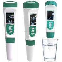 Moniteur de qualité de l'eau hydroponique 5 en 1, portable, haute précision, pH, EC, TDS, température, rétroéclairage, navigation vocale pour la culture des plantes