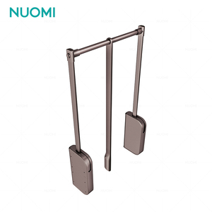 Nuomi ralphie Tùy Chỉnh Mềm Đóng Quần Áo Móc Áo Kim Loại Kéo Xuống Tủ Quần Áo Nâng Móc Áo Bán Buôn Treo Đường Ray Cho Quần Áo - Product Image 1