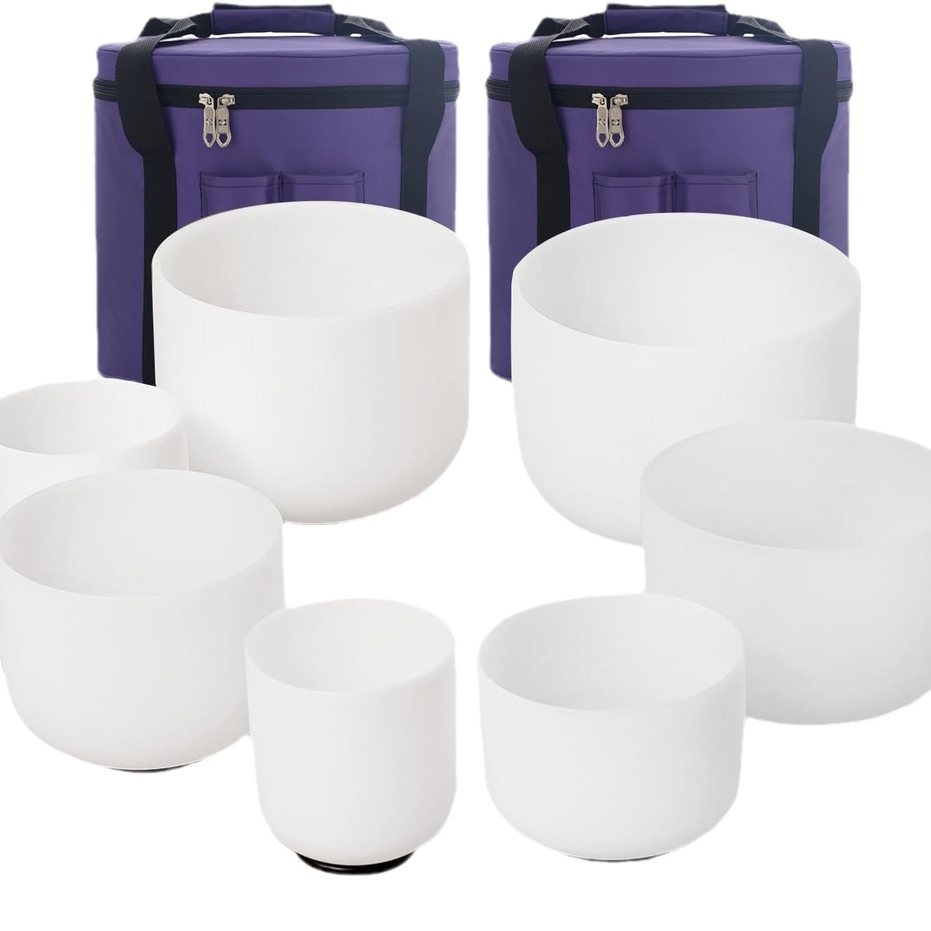 クリスタル・シンギングボウル 7色 7点セット 6インチ～12インチ