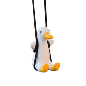 Swing Duck Car Hanging Ornament, Super Cute Swinging Ducks Mirror Hanging  Accessories, Auto Decoration Pendant Duck Car Interior Set 