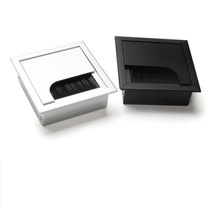 Cubierta de agujero de escritorio multiusos de aluminio cuadrado incrustada para escritorio de oficina, hogar, ordenador, para Taller, cubierta de cableado de cocina - Product Image 6