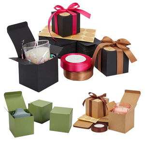 Hộp Quà Nhỏ 4X4X4 Hộp Quà Tặng Đám Cưới Quà Tặng Giấy Kraft Màu Nâu Có Nắp Đậy - Product Image 3