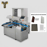 Machine industrielle électrique commerciale automatique en acier inoxydable pour l'agencement des plateaux de pains vapeur, gâteaux de lune et autres pâtisseries