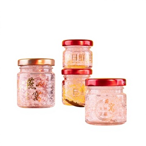 <span class=keywords><strong>Tarro</strong></span> de vidrio blanco de alta calidad con tapa sellada, personalizable con logo, para uso doméstico, ideal para porciones de pescado, vieiras y alimentos al vapor. - Product Image 1