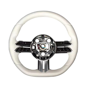 Volant en cuir perforé et fibre de carbone C217 W211 W212 W221 W222 C63 GLA45 C43 SLC pour <span class=keywords><strong>Mercedes</strong></span> Benz S63 AMG Upgrade - Product Image 4