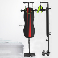 Banco de estiramiento de espalda ajustable y plegable en línea, alternativa a la mesa de inversión para tracción cervical y descompresión de espalda y cuello, con estructura de acero